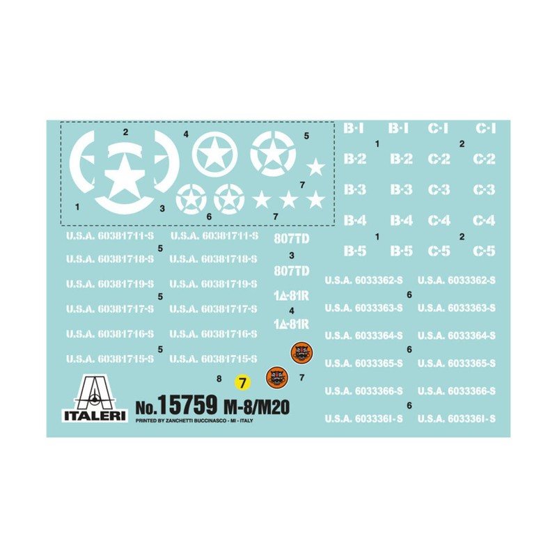 Italeri 15759 - M8/M20 Model Kit Scala 1:56