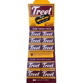 Treet Carbon Steel Razor Blades Pack of 100