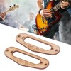 2PCS Pickup Mounting Ring Natural Maple Hard Decorative Single Coil