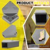 Qualirey 12 Pcs Mice Station with Key Triangle Bait Station