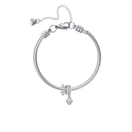 YQSLIN Cinderella Crown Charm Princess King Queen Regal Crown Heart Crystal Charms for Pandöra Bracelets and Necklaces, YQ-DMY027