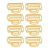 100Pcs Cute Paper Clips Yellow Cup Style Strong Metal Exquisite