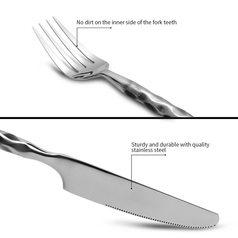Kelenfer Silverware Set 18/10 Stainless Steel Flatware Set Cutlery Set