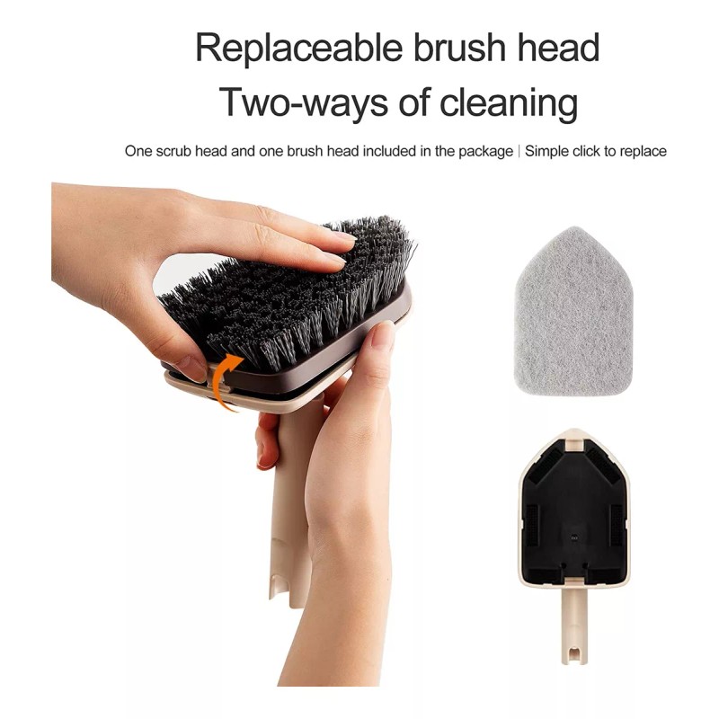 Eyliden Scouring Pads Fit Tub Tile Scrubber Brush Cleaning H