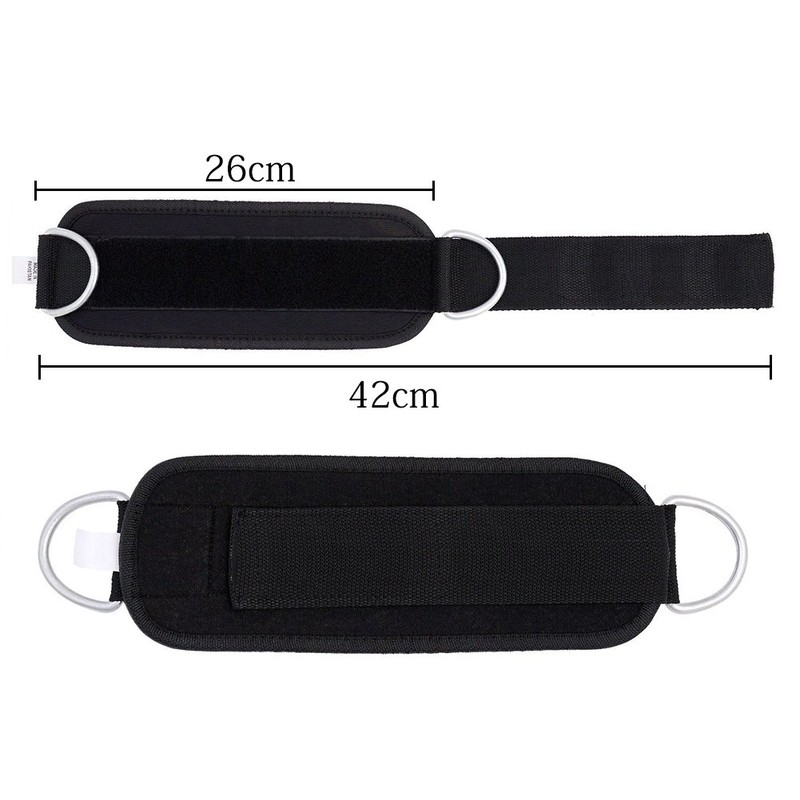 Double D-ring Ankle Cuff Straps Adjustable Leg Weight Wrist Belt