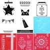 Easy Packaging Premium Printed Loop Handle Bags, 40x50cm (100pcs) - 10 Designs Flag 2ea