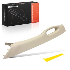 A-Premium Front Left A Pillar Grab Handle Molding Trim - Compatible with 2002-2010 Dodge Ram 1500 2500 3500 4500 5500 Pickup Truck - Replace 1TE75BD1AA, 1TE75TL2AA, 5GR29TL2AF, 5GR29TL2AG