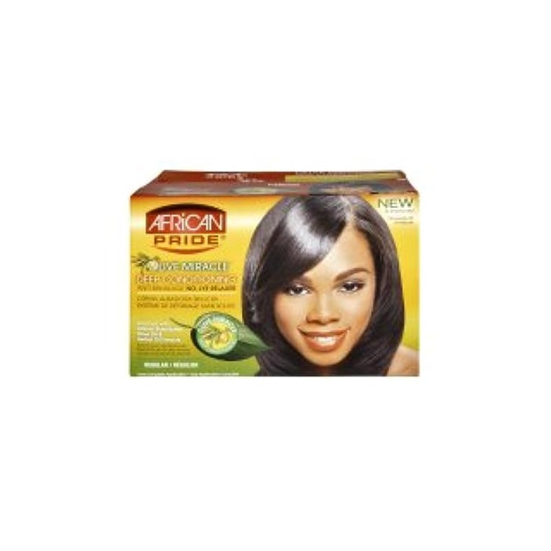 African Pride Hair Conditioner and Relaxer Kit, Regular, Olive, 1