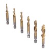 6Pcs Hex Shank Drill High Speed Steel Tap Chamfer Spiral