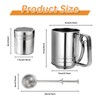 Flour Sifter, 3 in 1 Stainless Steel Sifter for Baking,