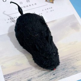 Black Clockwork Mouse Toy, Cat Mice Toys, Cat Plush Mouse Hunting Toy, Clockwork Mouse Running Toy, Wind Up Indoor Plush Mice Wind-up Pet Toys, Realistic Mouse Racing Toy for Kitten, Indoor Cat，Toys