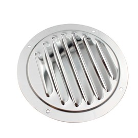 POFET 2Pcs 5 inch Stainless Steel 316 Round Louvre Air Vent,Marine Boat Cabin Ventilation Ventilator Grille Cover Accessories