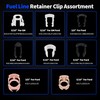 OXCANO 80Pcs Fuel Line Retainer Clips Assortment Kit, 8 Popular