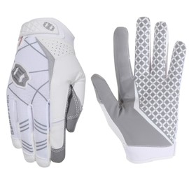 Seibertron Pro 3.0 Elite Ultra-Stick Sports Receiver Glove Football Gloves Youth and Adult White XXS