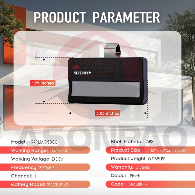 3X 971LM LiftMaster Garage Door Opener Remote (ONLY for 1997-2005