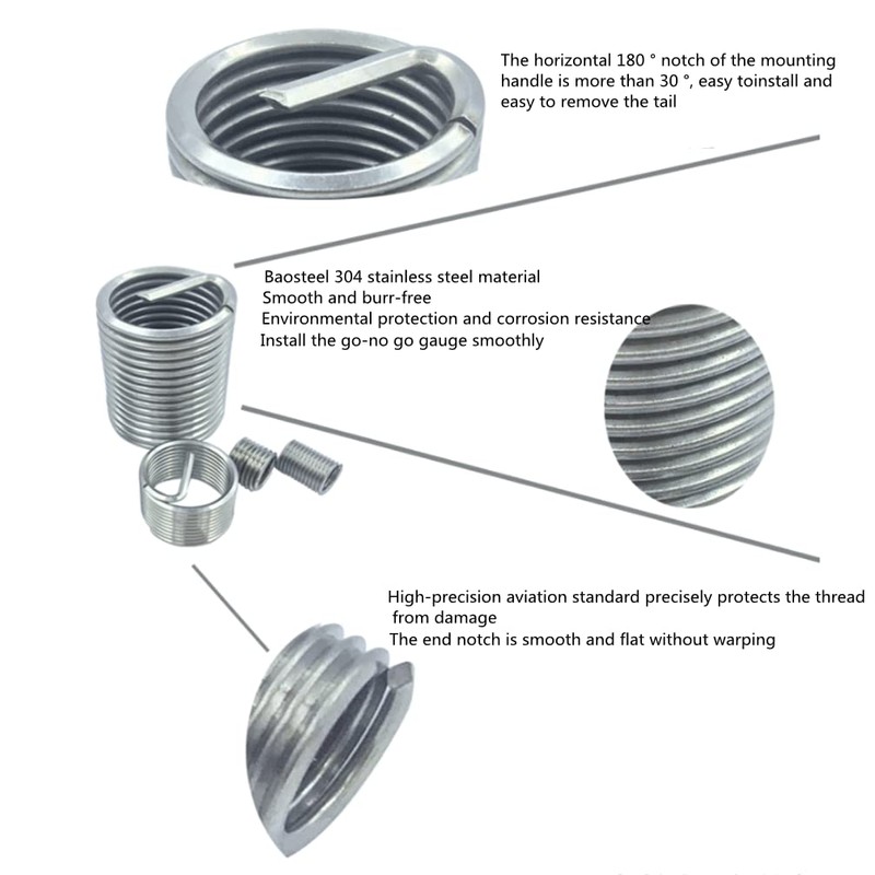 Thread Repair M2 Out, 50 Pieces M2 x 2D Thread