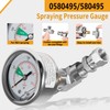johntruck 0580495/580495 HEA Spraying Pressure Gauge Assembly Fit for Titan/Wagner