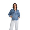 EG CHRIS G Women's Denim Jacket Loose Fit with Pocket