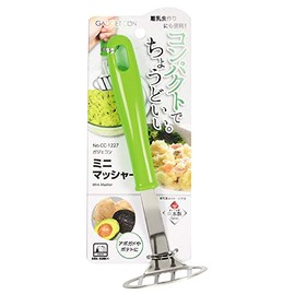 PEARL METAL CC-1227 Gazekon Masher, Green, Total Length 7.3 x Width 2.6 x Height 2.2 inches (18.5 x 6.5 x 5.5 cm)