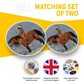 Awesome Vinyl Stickers (Set of 2) 15cm - American Indian Appaloosa Horse Fun Decals for Laptops,Tablets,Luggage,Scrap Booking,Fridges #44085