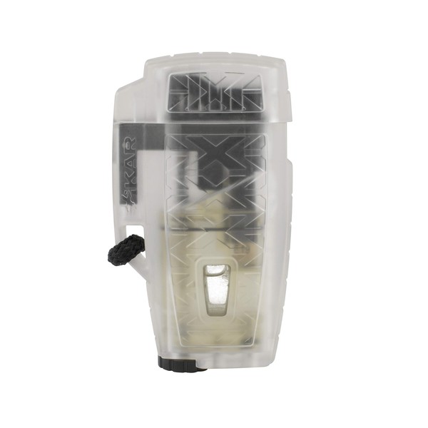 Xikar Stratosphere II High Altitude Lighter, Single Jet Flame, Windproof, Ergonomic Design, Durable and Dependable, Clear