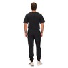 Natural Uniforms Mens Luxe Stretch Jogger Scrub Set (Black, Large)