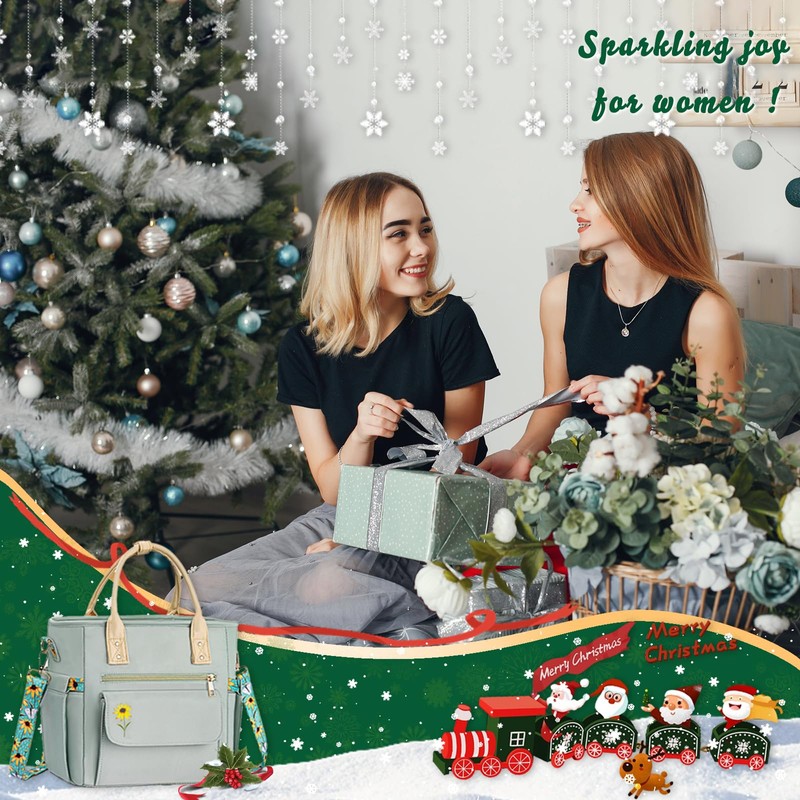 GLORIEROO® ️ デラックスランチバッグ レディース - 漏れ防止 断熱ランチボックス 女性用 濡れ防止 マルチポケット