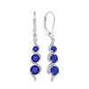 Starchenie Birthstone Dangle Drop Earrings 925 Sterling Silver Gemstones Leverback