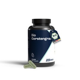 GOaktiv® Bio Gerstengras Kapseln – 1500 mg je Dosis – reine Pflanzenkraft als tägliche Ergänzung einer bewussten Ernährung – vegan, naturbelassen & ohne Zusatzstoffe – 180 Kapseln Vorratspackung
