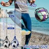 GUSDYIT 4 Pcs Kids Soccer Ball Net, Elastic Hands-Free Soccer
