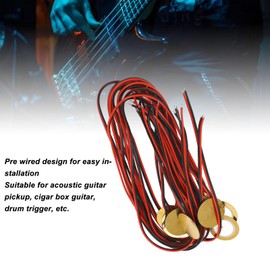 Piezo Mic Drum Trigger Acoustic Pickup CBG Guitar Piezo Amplifier Discs for Acoustic Guitar Drum Trigger Microphone CBG Guitar Pack of 12