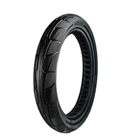 14x2.125 Bicycle Solid Tire, Airless Honeycomb Rubber Tire 14 Inch, Puncture-Proof Anti-Slip Tires, for Electric Bike