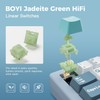 BOYI Jadeite Green Full POM 40gf HiFi Linear Mechanical Switches,5-Pin