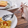 KEAWELL Premium 8.5" Hammered Vegetable Spoon – 18/10 Stainless Steel