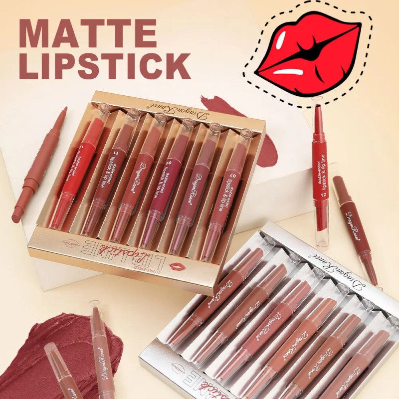 Traje De Lápiz Labial De Doble Cabeza, Impermeable