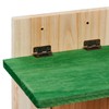 Relaxdays 1 x Wooden Squirrel Feeder with Corn Cob Holder