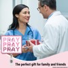 Christian Badge Reel, Pray on It Pink Retractable Badge Holder