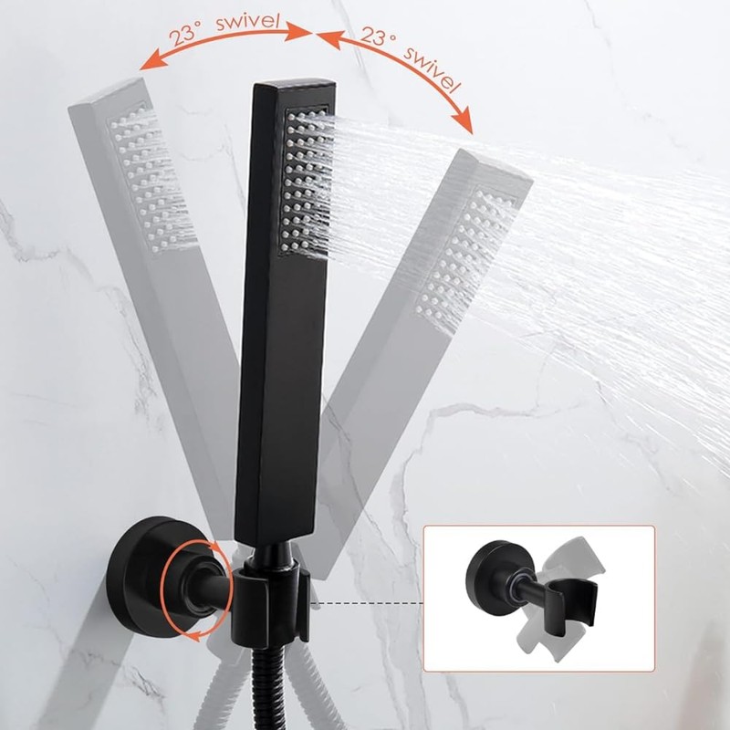 Shower Head Holder Hand Shower Bracket for Stainless Steel Wall