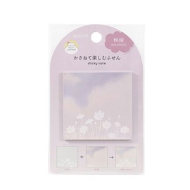 Kutsuwa SC237J Sticky Notes, Autumn Cherry Blossoms