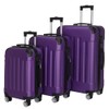 Leavader Luggage Sets 3 Piece with 4 Universal Wheels, Trolley