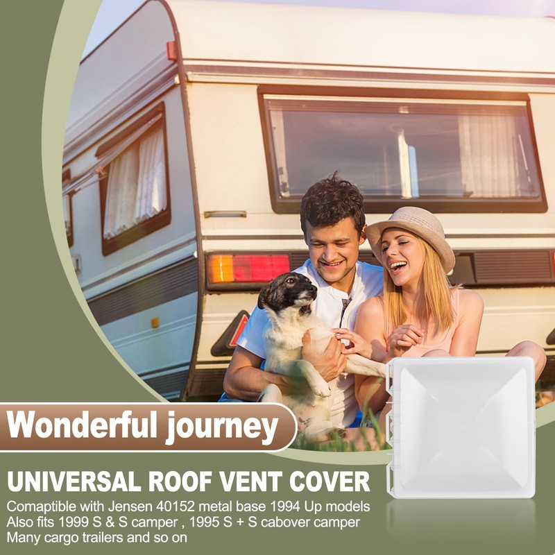 Wadoy 13 x 13 inch RV Camper Vent Cover/Lid Comaptible