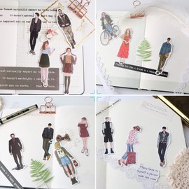 150Pcs People Stickers for Journaling Supplies, Scrapbooking Junk Journal Kit for Women & Men, Scrapbook Stickers Bullet Adults Friends Scrap Booking Supplys Clearance Embellishments Paper Pack