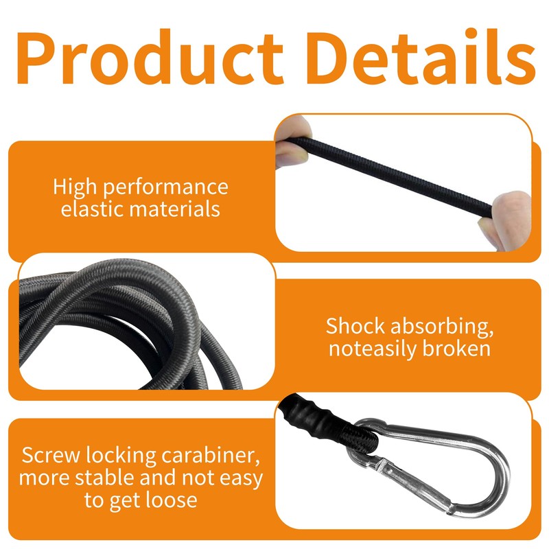 4 pcs 118 Inch Foam Water Pad Mat Bungee Cord,Lily