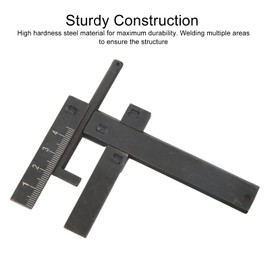 Tonysa Steel Carburetor Float Level Gauge, Carburetor Carb Float Level Gauge for Classic Motorcycles, Adjustable 0‑40mm