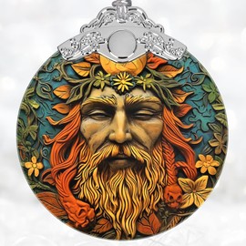 Christmas 2024 Ornament, Christmas Decoration, Stained Glass Christmas Tree Ornaments, Christmas Ornaments Clearance, 2024 Gift Ornament, Xmas Gift for Friend Family Coworker - Hippie Themed