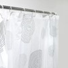 180cm Shower Curtain and Transparent Ring Set Shower Ring Standard Type 2ea