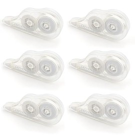 Correction Tape, 6 Pcs White Out Tape, 18m/59Ft Transparent Correction Tape for Note Taking