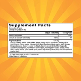 Nature's Secret Super Cleanse Extra Strength Toxin Detox & Gentle Elimination Total Body Cleanse, Digestive & Colon Health Support - Stimulating Blend of 14 Herbs with Probiotics - 200 Tablets