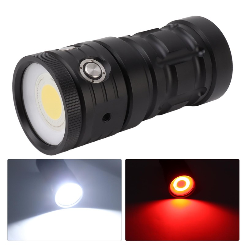 LED Diving Flashlight 18000LM IPX8 Waterproof USB Underwater 100M Scuba