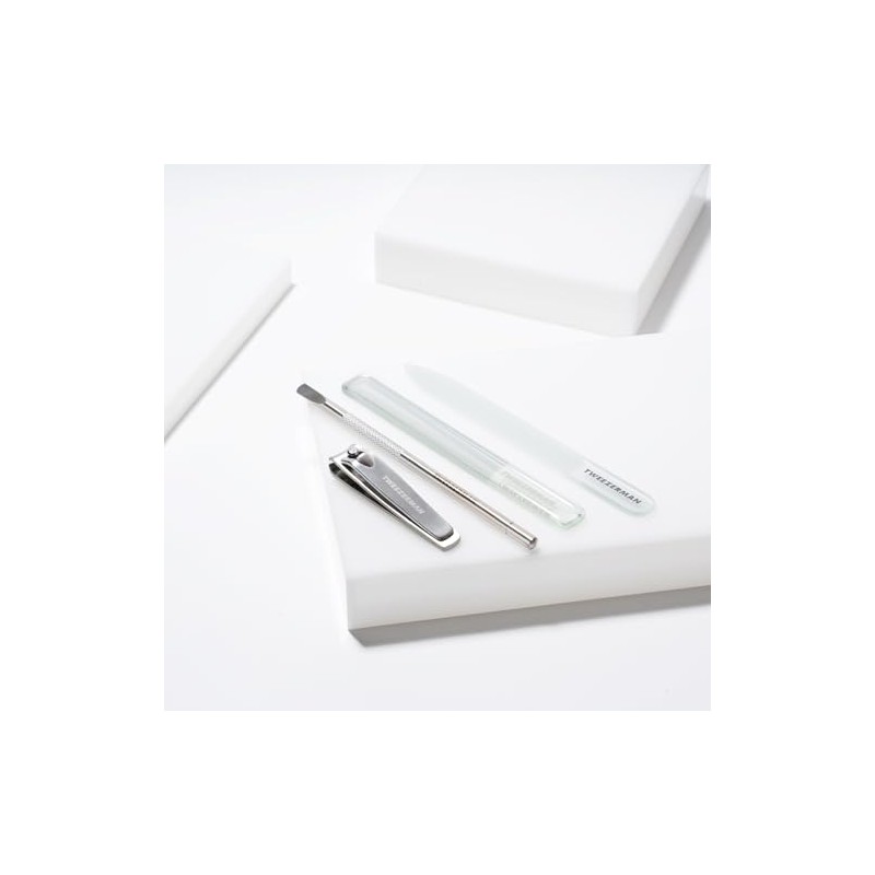 Tweezerman Juego de manicura de cristal